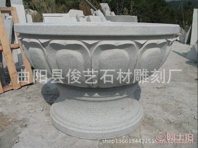 【王氏雕刻曲阳县厂家热卖大理石花盆创意花盆园林花盆各种花盆订做】曲阳县俊艺石材雕刻厂 - 产品库